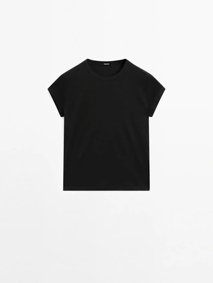 Футболка с коротким рукавом из 100% мерсеризированного хлопка- Заказать в России