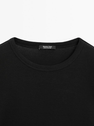 Футболка с коротким рукавом из 100% мерсеризированного хлопка- Заказать в России