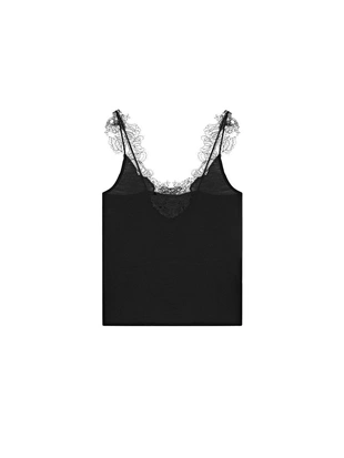 Топ с кружевными деталями и бретелью MASSIMO DUTTI- Заказать в России