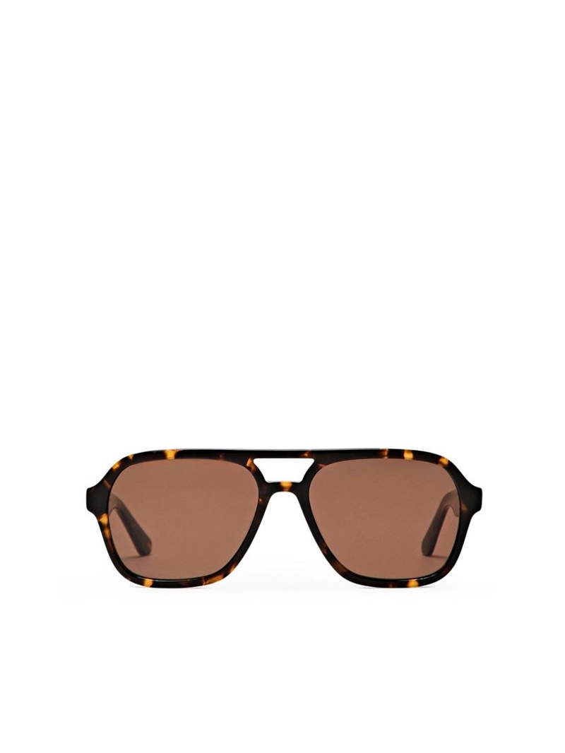 Солнцезащитные очки-авиаторы с эффектом черепаховой панели