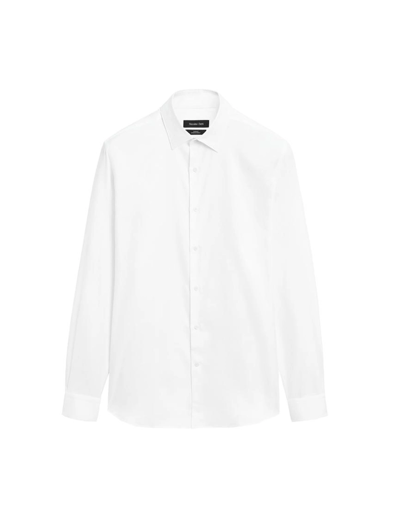 Рубашка из хлопка oxford с зауженным кроем