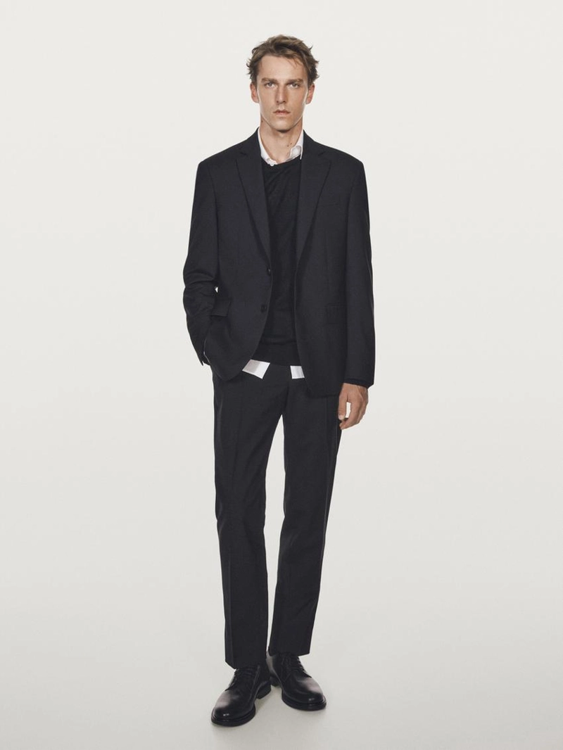 Брюки для костюма из 100% шерсти