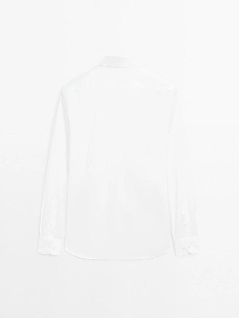 Рубашка из 100% хлопка с узким кроем