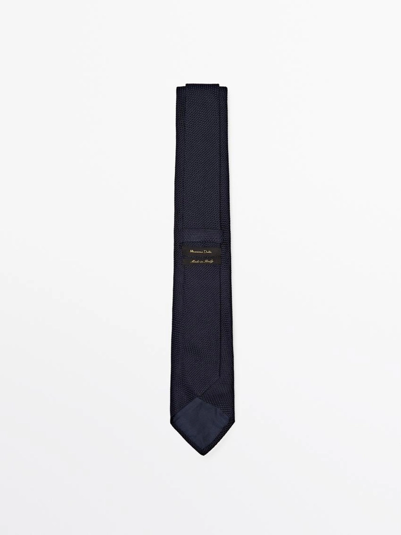 Галстук из 100% шелка с микротекстурой