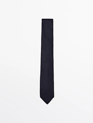 Галстук из 100% шелка с микротекстурой- Заказать в России