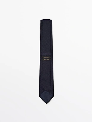 Галстук из 100% шелка с микротекстурой- Заказать в России