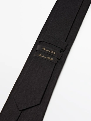 Галстук из твила с хлопком и шелком- Заказать в России