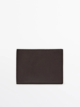 Кошелек из натуральной кожи нубук в стиле портмоне- Заказать в России