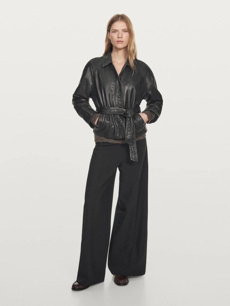 Куртка из кожи натурального мериноса