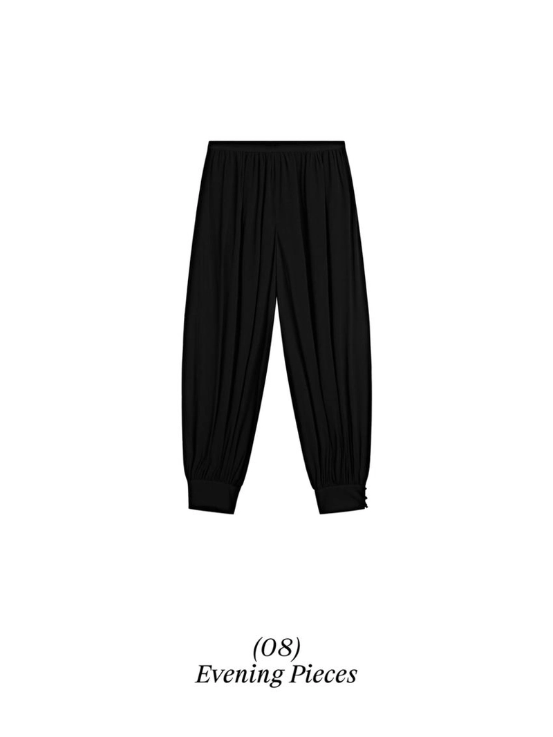 Брюки саруэль с пуговицами