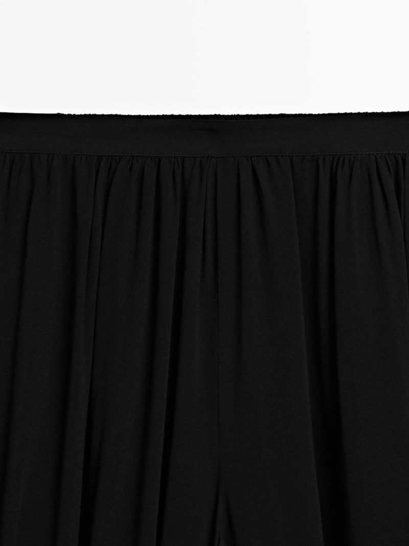 Брюки саруэль с пуговицами