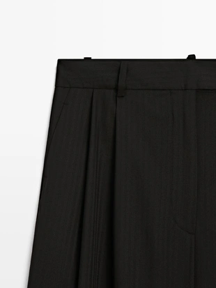 Полосатые брюки с линиями - STUDIO- Заказать в России