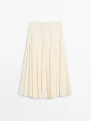 Юбка-миди с оборкой - STUDIO- Заказать в России