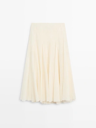 Юбка-миди с оборкой - STUDIO- Заказать в России