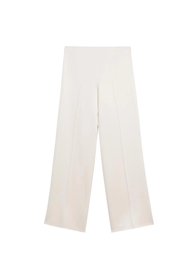 Брюки со широкими штанинами из атласа - studio