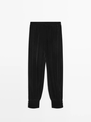 Бархатные брюки-саруэль - STUDIO- Заказать в России