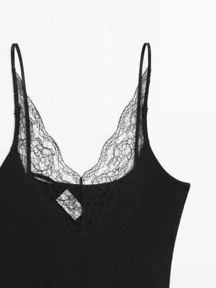 Боди с кружевными деталями - STUDIO- Заказать в России