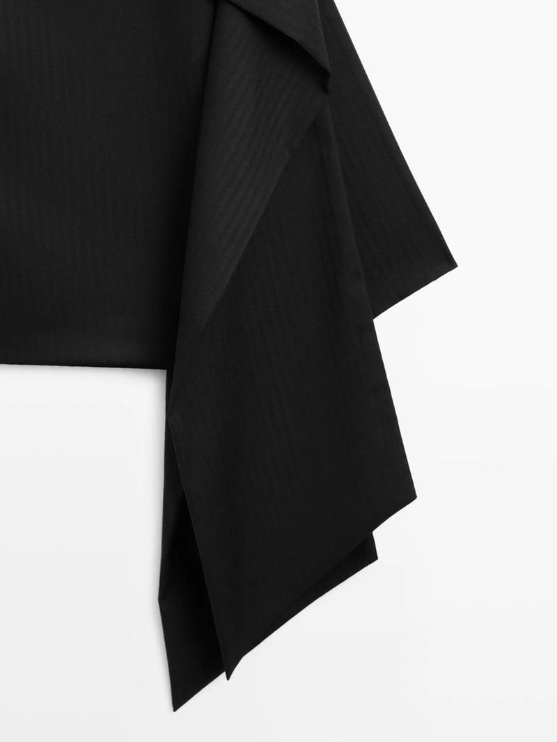 Блузка в полоску с деталью плаща - studio