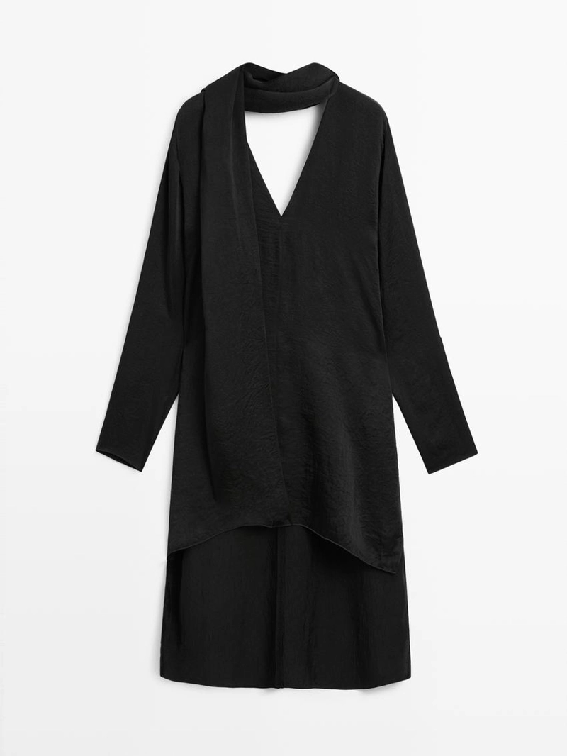 Блузка с вырезом на завязках - studio