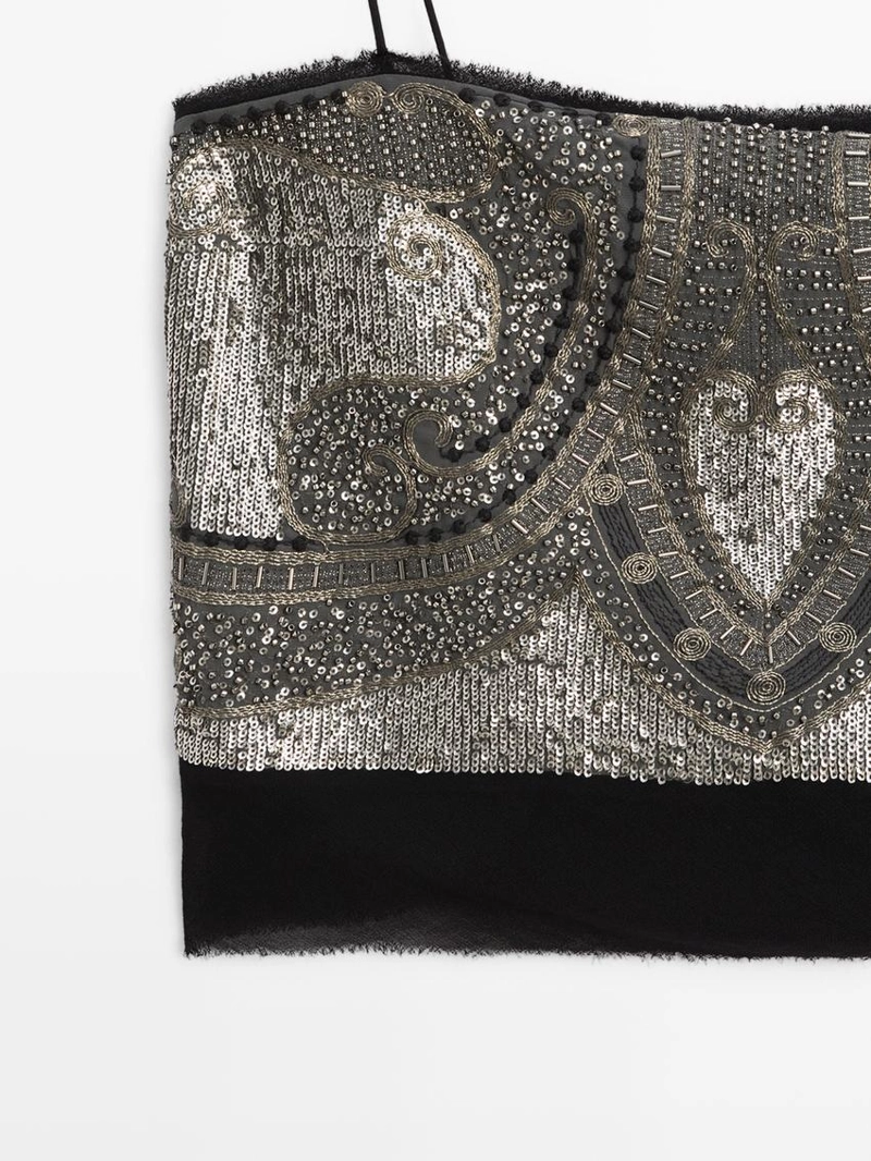 Топ с вышивкой - studio