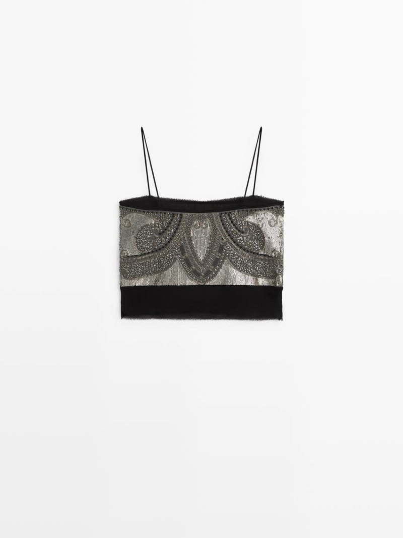 Топ с вышивкой - studio