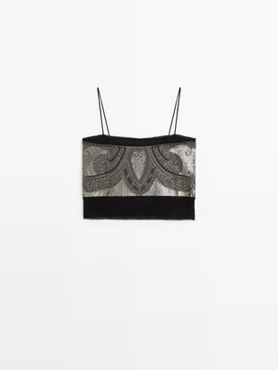 Топ с вышивкой - STUDIO- Заказать в России