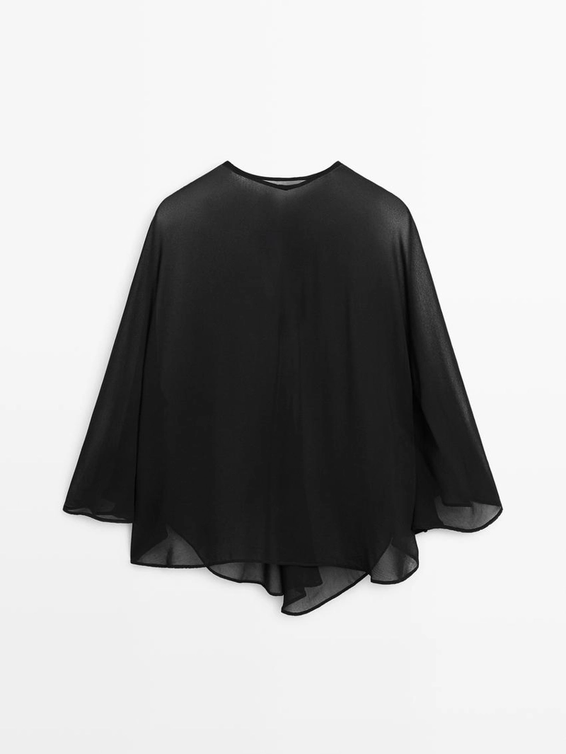 Плавный прозрачный плащ - studio