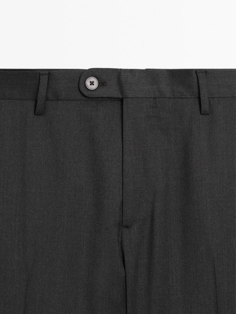 Брюки для костюма из смесовой хлопковой ткани