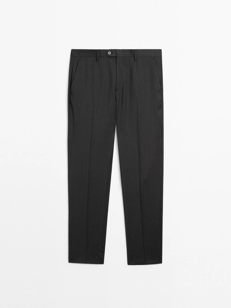 Брюки для костюма из смесовой хлопковой ткани