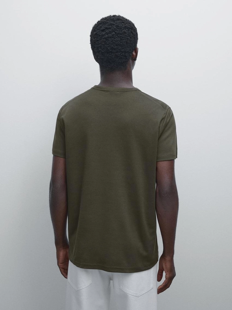 Футболка из 100% мерсеризированного хлопка