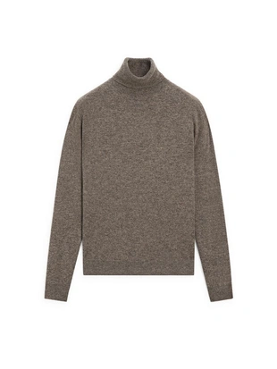 Вязанный свитер с высоким воротником из шерстяной смеси- Заказать в России