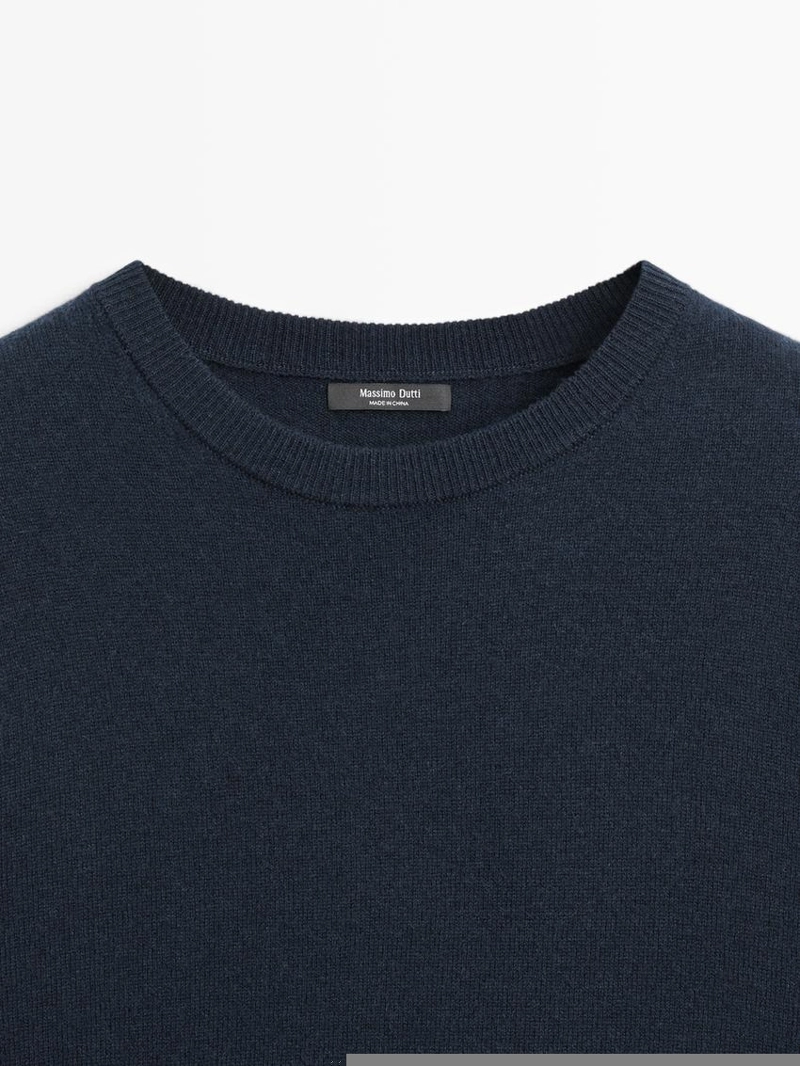 Свитер с круглым вырезом из шерстяной смеси