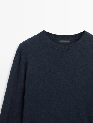 Свитер с круглым вырезом из шерстяной смеси- Заказать в России