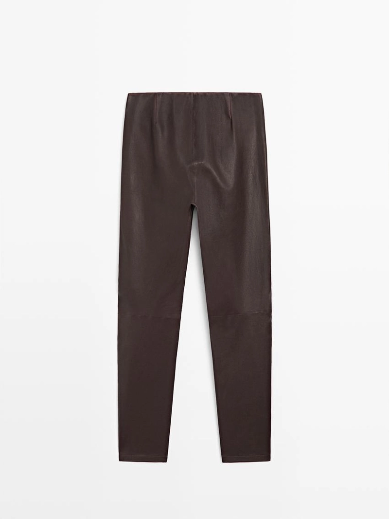 Кожаные леггинсы nappa