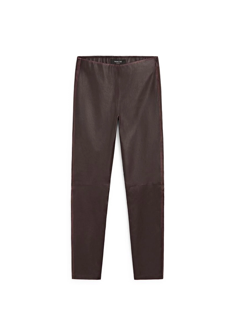 Кожаные леггинсы nappa