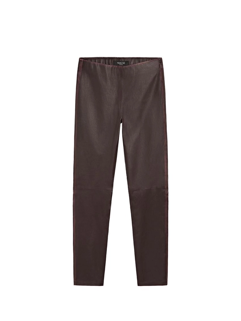 Кожаные леггинсы nappa