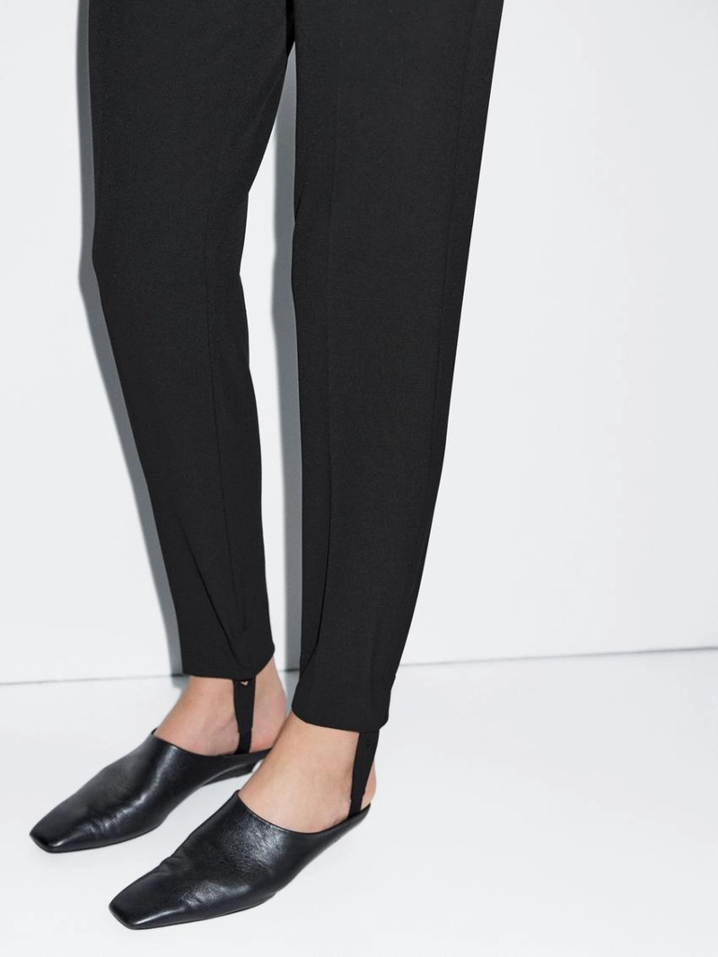 Брюки из 100% хлопка с манжетами на резинке