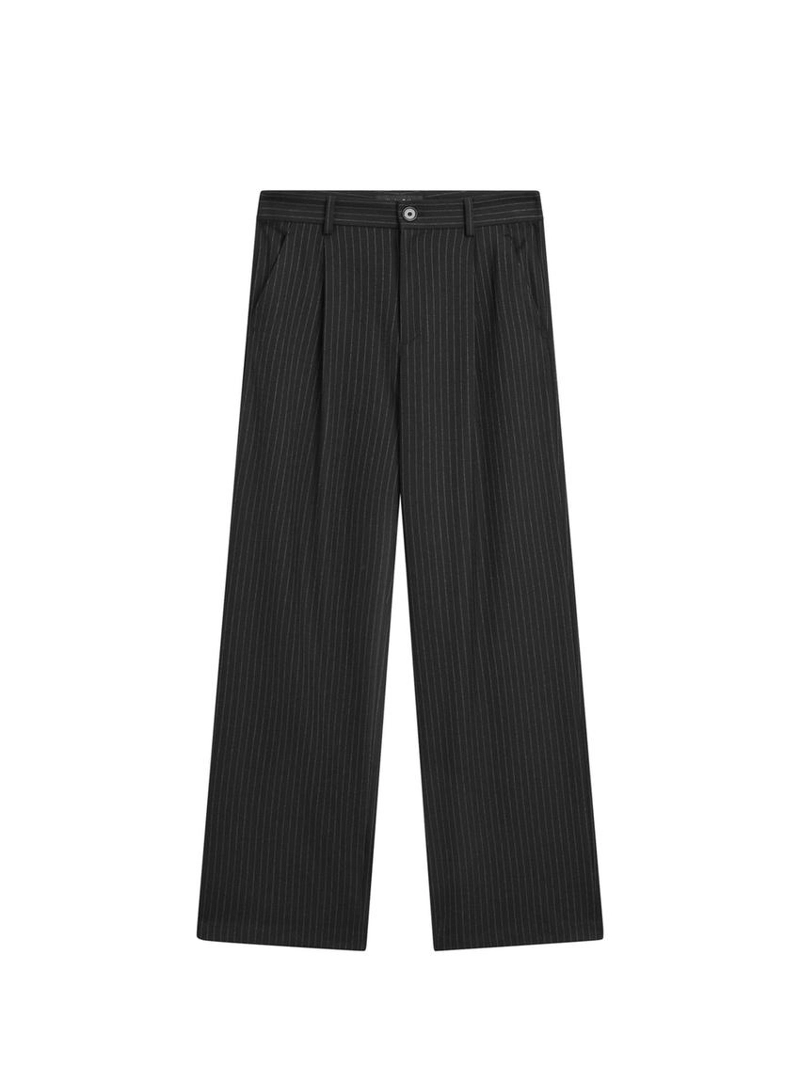 Широкие брюки в полоску