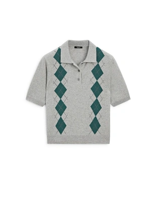 Поло с коротким рукавом из аргайльского вязаного полотна- Заказать в России