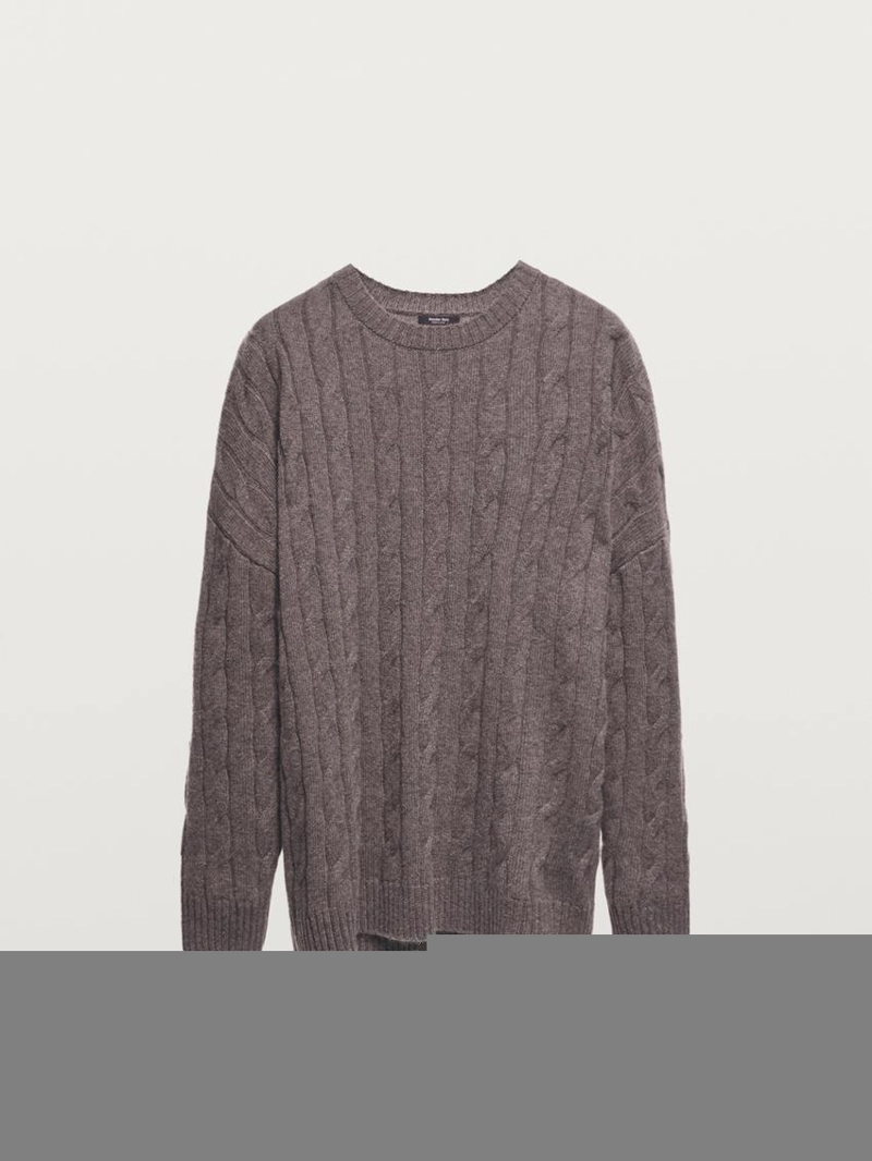 Свитер с крупной вязкой из 100% кашемира