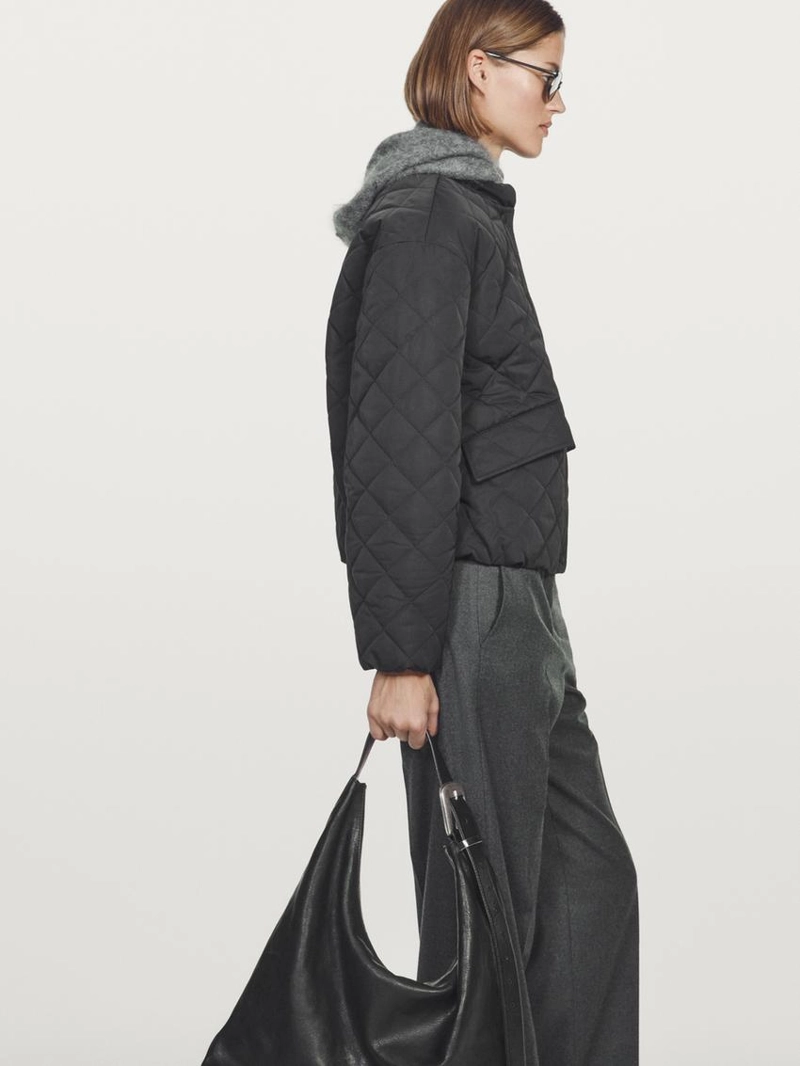 Куртка-бомбер с наполнителем, отталкивающим воду