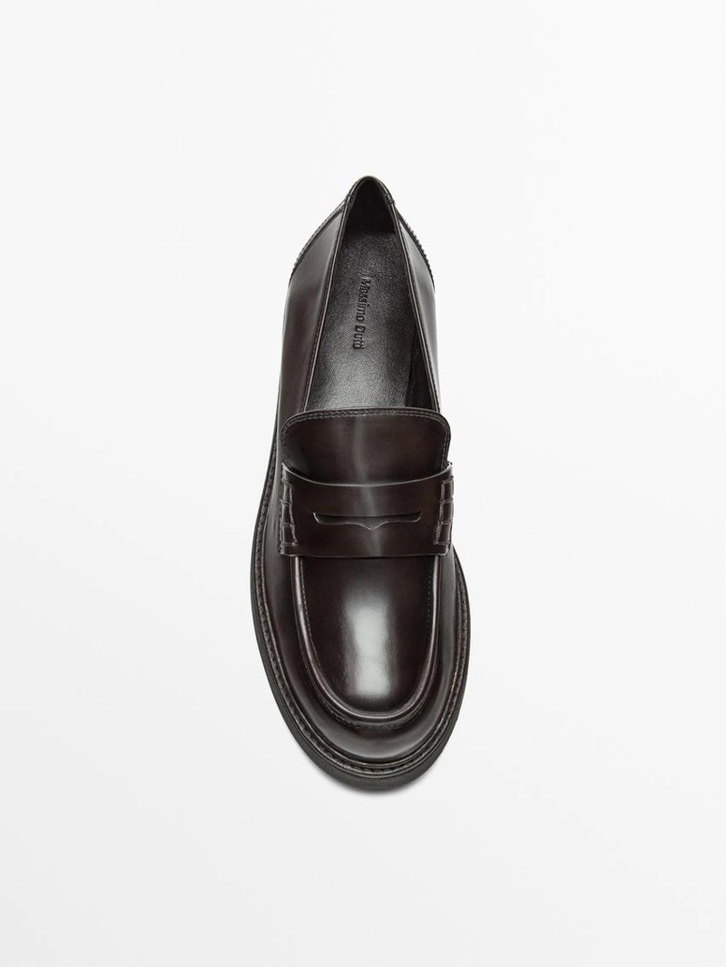 Туфли без каблука с грубой подошвой track