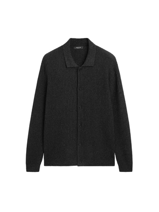 Купить Massimo Dutti Кардиган из вязаного хлопково-шерстяного смеси с пуговицами