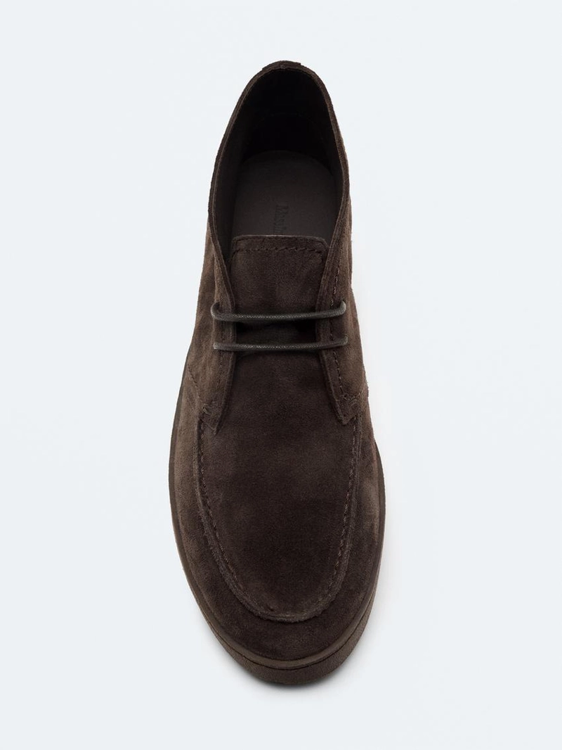 Ботинки в стиле мокасин с заостренным мыском