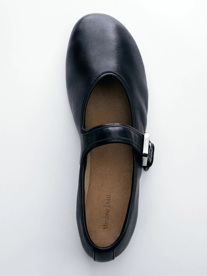 Мягкие балетки из натуральной кожи