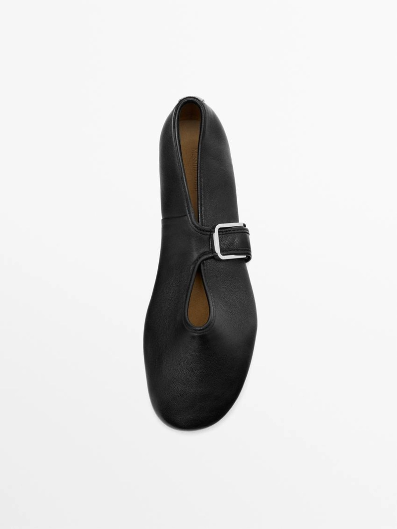 Мягкие балетки из натуральной кожи