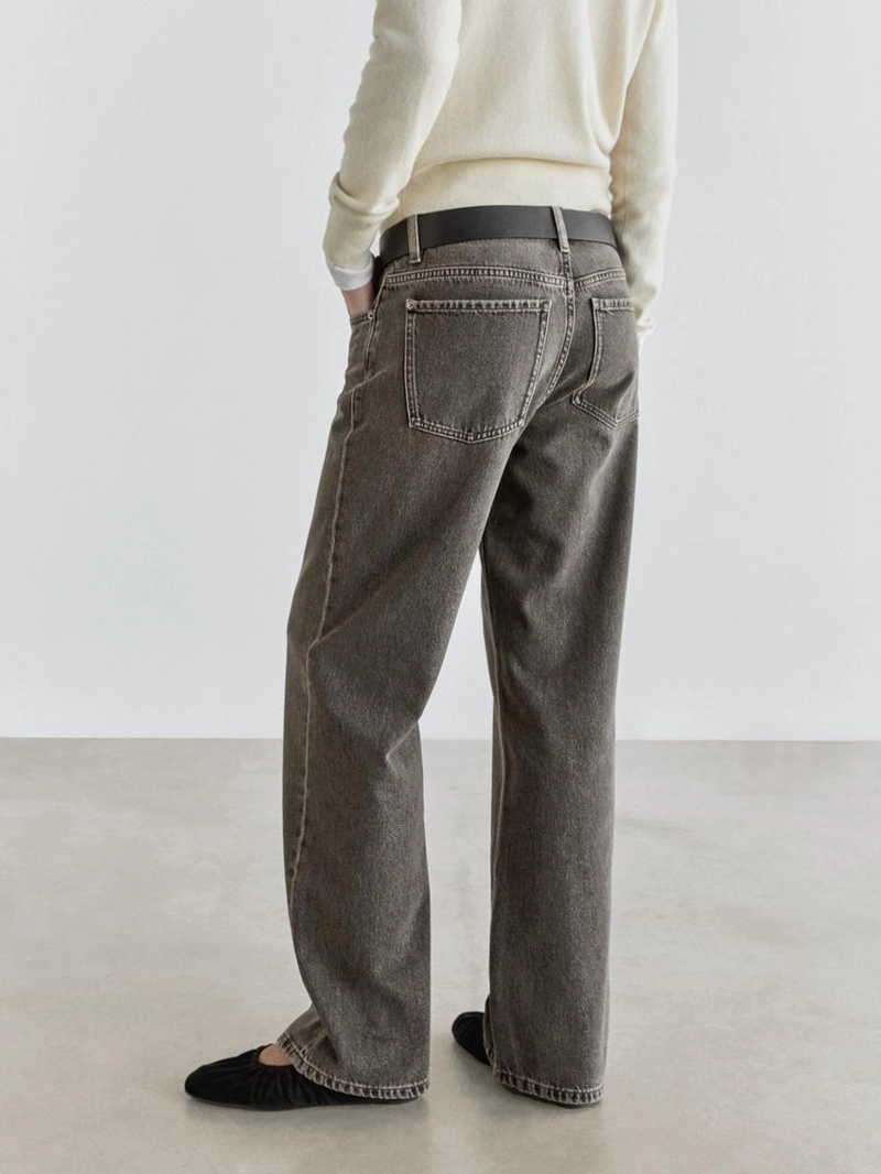 Джинсы прямого кроя с низкой посадкой