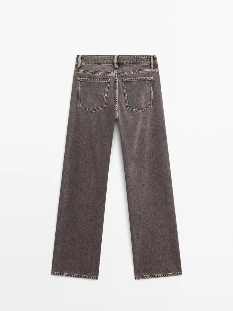 Джинсы прямого кроя с низкой посадкой