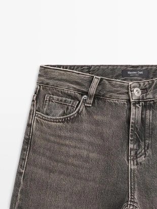 Джинсы прямого кроя с низкой посадкой- Заказать в России