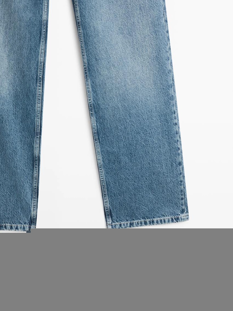 Джинсы с низкой посадкой прямого кроя